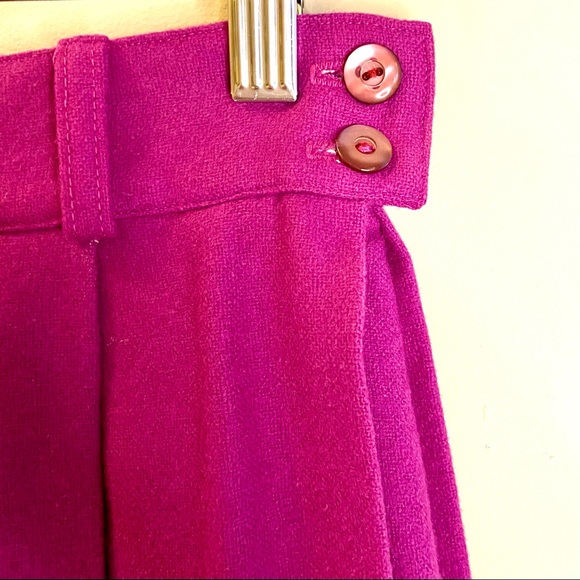 VTG Koret Wool Magenta Mini Skirt-25”W - Picture 4 of 7